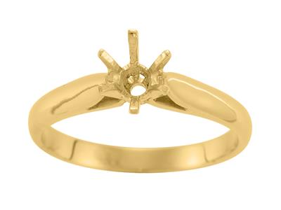 Solitario 6 Garras Para Piedra De 6,1 mm, Oro Amarillo De 18k. Ref. 25379 - Imagen Estandar - 2