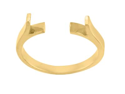 Montura De Anillo Plano, Oro De 18kref. 01808 - Imagen Estandar - 2