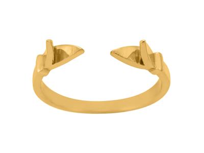 Montura De Anillo Semi-aro, Oro De 18k. Ref. 01809 - Imagen Estandar - 2