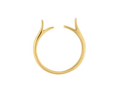 Cuerpo De Anillo De 12 Caña, Oro Amarillo De 18k. Ref. 01812