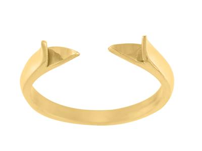 Anillo 1/2 Banda Cuerpo, Oro Amarillo 18k. Ref. 01812 - Imagen Estandar - 2