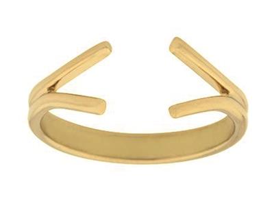 Anillo Cuerpo Horquilla, Oro Amarillo 18k. Ref. 01818