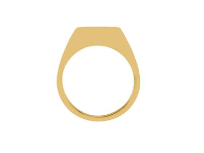 Cuerpo De Anillo Cerrado, Oro Amarillo De 18k. 01821