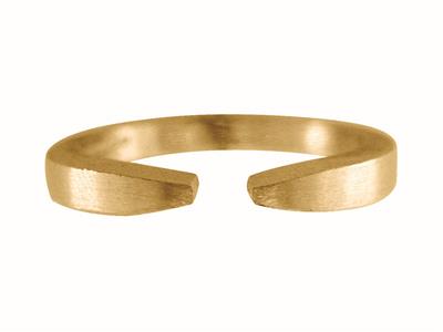 Cuerpo De Anillo Abierto Plano, Oroamarillo 3n De 18 Quilates, Talla 50 Ref. S61 - Imagen Estandar - 2