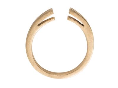 Cuerpo De Anillo Con Tiras De Palmeta, Oro Amarillo 3n De 18k, Talla 50 Ref. S66