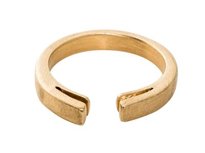 Cuerpo De Anillo Con Tiras De Palmeta, Oro Amarillo 3n De 18k, Talla 50 Ref. S66 - Imagen Estandar - 2