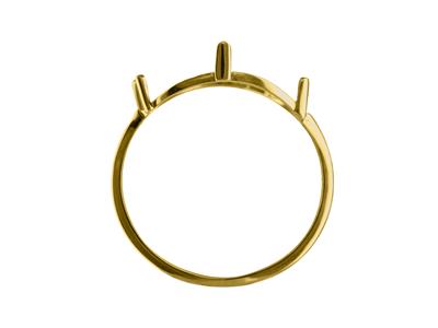 Anillo Portamonedas Curvo De 10 Francos, Oro Amarillo De 18 Quilates, Dedo 58 - Imagen Estandar - 3