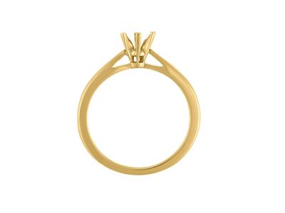 Solitario 6 Garras Para Piedra De 4/4,5 mm, Oro Amarillo De 18k. Ref. 26002 - Imagen Estandar - 1