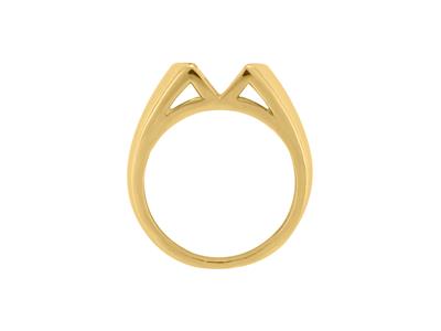 Anillo Piedra Ovalada 10 X 6 Mm, Oro Amarillo 18k. Ref. 2536