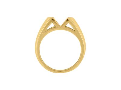 Anillo Piedra Ovalada 10 X 6 Mm, Oro Amarillo 18k. Ref. 2536