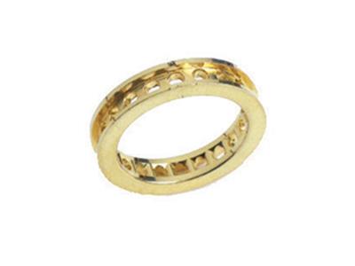 Alianza De 1 Hilera Con Engaste De Rieles, Oro Amarillo De 18 K. Ref. 100/5011 - Imagen Estandar - 1