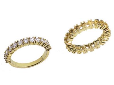 Alianza Engastado Con Garras, Oro Amarillo De 18 Quilates. Ref. 540 - Imagen Estandar - 3