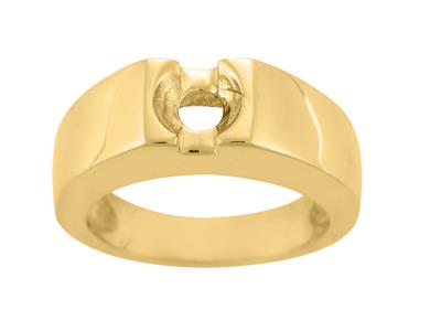 Solitario Para Piedra De 7 mm, Oro Amarillo De 18k. Ref. Sf100-150 - Imagen Estandar - 2