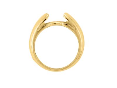 Solitario Para Piedra Redonda De 8 mm, Oro Amarillo De 18k. Ref. Bg248 - Imagen Estandar - 1