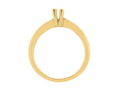Solitario 4 Garras Para Piedra De 4mm, Oro Amarillo De 18k. Ref. Sv2025