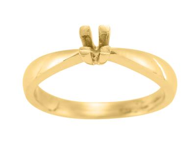 Solitario 4 Garras Para Piedra De 4 mm, Oro Amarillo De 18k. Ref. Sv20/25 - Imagen Estandar - 2