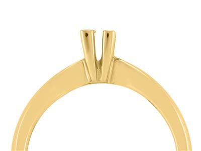 Solitario 4 Garras Para Piedra De 4 mm, Oro Amarillo De 18k. Ref. Sv20/25 - Imagen Estandar - 3