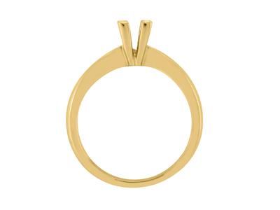 Solitario 4 Garras Para Piedra De 4,5mm, Oro Amarillo De 18k. Ref. Sv3035