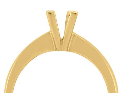 Solitario 4 Garras Para Piedra De 5 mm, Oro Amarillo De 18k. Ref. Sv40/50 - Imagen Estandar - 3