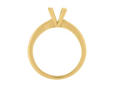 Solitario 4 Garras Para Piedra De 5,5mm, Oro Amarillo De 18k. Ref. Sv6070