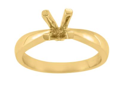Solitario 4 Garras Para Piedra De 5,5 mm, Oro Amarillo De 18k. Ref. Sv60/70 - Imagen Estandar - 2