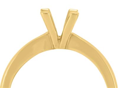 Solitario 4 Garras Para Piedra De 5,5 mm, Oro Amarillo De 18k. Ref. Sv60/70 - Imagen Estandar - 3