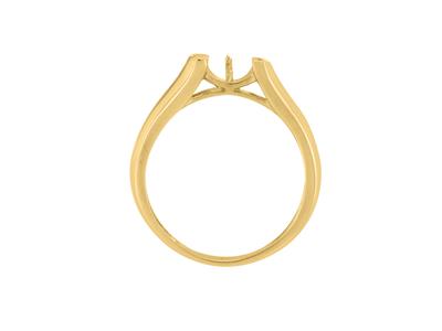 Anillo Para Perla De 8a 9mm, Oro Amarillo De 18k. Ref. Bg167
