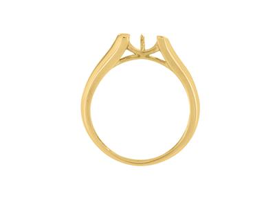 Anillo Para Una Perla De 8 A 9 Mm, Oro Amarillo 18k. Ref. Bg167 - Imagen Estandar - 1