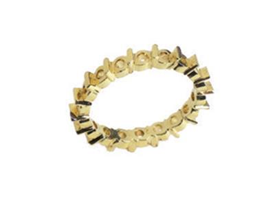 Alianza Con Pasador Al Bies De 1 Hilera, Oro Amarillo De 18k. Referencia. 450 - Imagen Estandar - 1