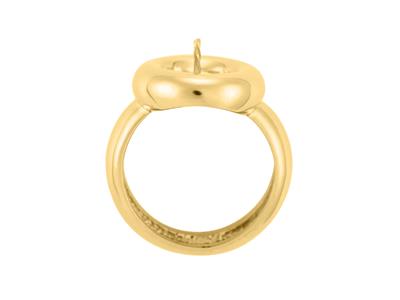 Anillo Para Perla De 8a 10mm, Oroamarillo De 18k. Ref. Bg95