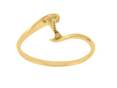 Anillo Para Una Perla De 7 A 9 Mm, Oro Amarillo 18k. Ref. Bg53 - Imagen Estandar - 2