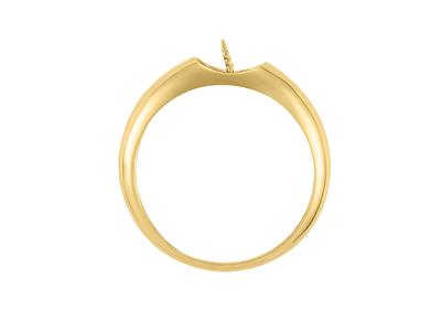 Anillo Para Una Perla De 7 A 9 Mm, Oro Amarillo 18k. Ref. Bg138 - Imagen Estandar - 1