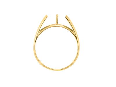 Anillo Para Una Perla De 5 A 7 Mm, Oro Amarillo 18k. Ref. Solo S