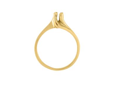 Solitario Tourbillon 4 Garras Para Piedra De 3 Mm, Oro Amarillo De 18k. Ref.tr4 - Imagen Estandar - 1