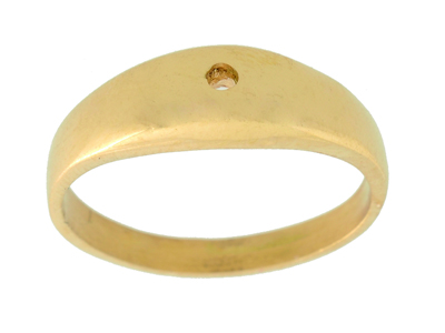 Anillo Gemstone Ligero Para Piedras De 2 Mm, Oro Amarillo 18k. Ref. Bjol1 - Imagen Estandar - 1