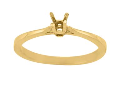 Solitario 4 Garras Para Piedra De 3 mm, Oro Amarillo De 18k. Ref. Ar30/35 - Imagen Estandar - 2