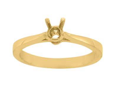 Solitario 4 Garras Para Piedra De 4 mm, Oro Amarillo De 18k. Ref. Ar50/60 - Imagen Estandar - 2