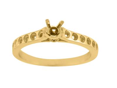 Solitario 4 Garras Para Piedra Central 4,40 mm, Oro Amarillo 18k. Ref.ga30/35 - Imagen Estandar - 2