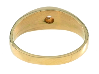 Brazalete Con Engaste Pesado Para Piedra De 4mm, Oro Amarillo De 18k.ref. Bjo31