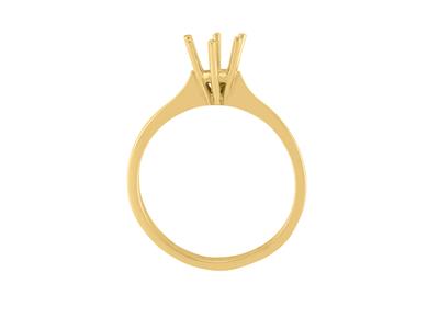 Solitario 6 Garras Para Piedra De 5mm, Oro Amarillo De 18k. Ref. O 5060