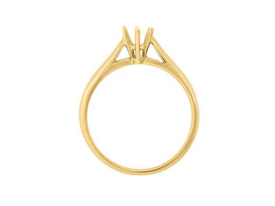 Solitario 6 Garras Para Piedra De 4,5 mm, Oro Amarillo De 18k. Ref. 25376 - Imagen Estandar - 1