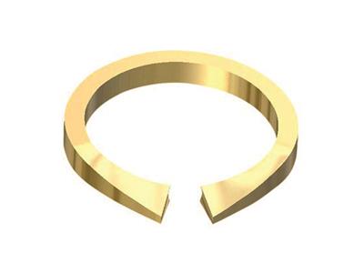 Cuerpo De Anillo Abierto, Oro Amarillo De 18k, Tamaño De Anillo 52/53.ref. S221 - Imagen Estandar - 2