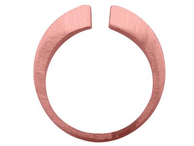 Cuerpo De Anillo Plano Abierto, Oro Rosa De 18 Quilates 4n, Dedo 50 Ref. S61 - Imagen Estandar - 1