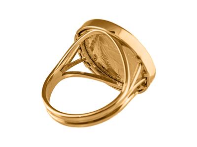 Anillo Portamonedas De 10 Francos, Engaste Invisible, Oro Rosa 4n De 18 Quilates - Imagen Estandar - 3