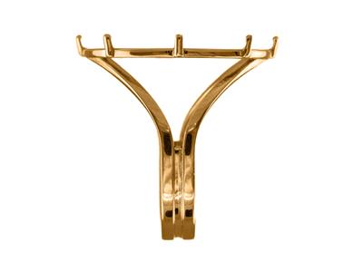Anillo Portamonedas 10 Francos, Engaste De 8 Puntas, Cuerpo Calado, Oro Rosa 4n De 18 Quilates - Imagen Estandar - 2