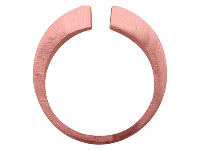 Anillo Cuerpo Plano Abierto, Oro Rojo 5n De 18k, Tamaño 50 Ref. S61