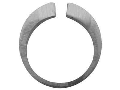 Cuerpo De Anillo Abierto Plano, Oroblanco De 18k Pd 13, Tamaño 50 Ref . S61