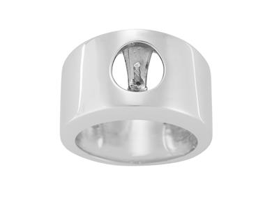 Anillo Para Perlas De 8 a 9 mm, Plata 925 Rodiada. Ref. Bg224 - Imagen Estandar - 2