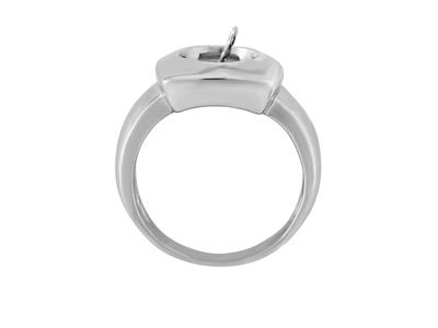 Anillo Para Perlas De 8a 9mm, Plata 925 Rodiada. Ref. Bg200