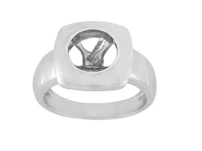 Anillo Para Perlas De 8 A 9 Mm, Plata 925 Rodiada. Ref. Bg200 - Imagen Estandar - 2